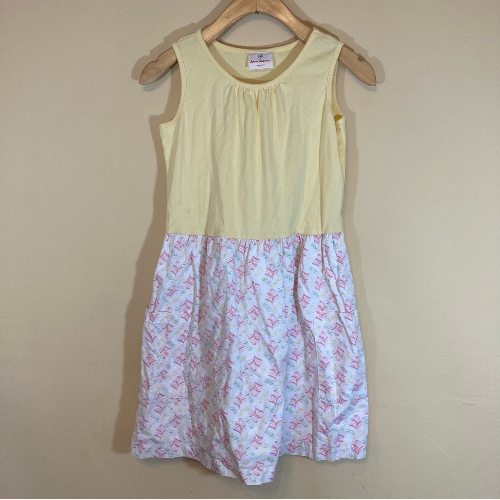 Hanna Andersson girls yellow floral dress